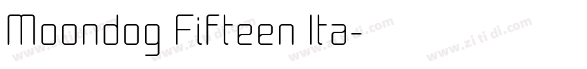 Moondog Fifteen Ita字体转换